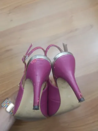 2 pares zapatos tacón