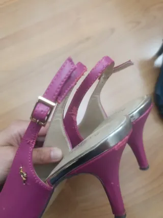 2 pares zapatos tacón