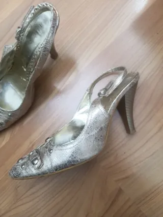 2 pares zapatos tacón