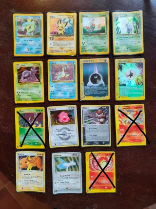 Lotto carte Pokemon: Gyarados, Muk, Lapras, etc.