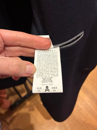 Chaqueta Scalpers Azul Marino Hombre