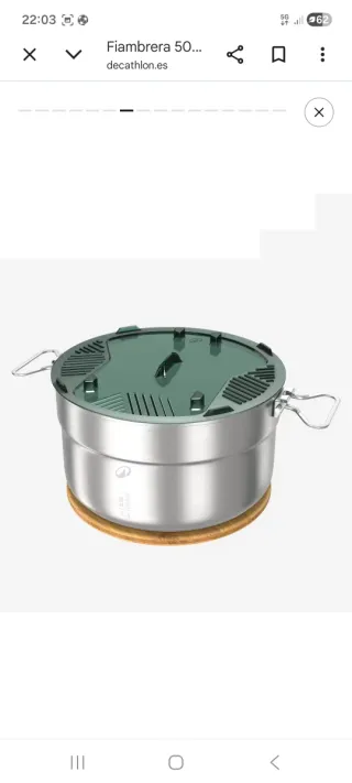 Fiambrera 500 camping acero inoxidable +antiadhere