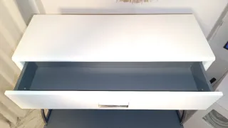 Zapatero 3 puertas + 1 cajón blanco
