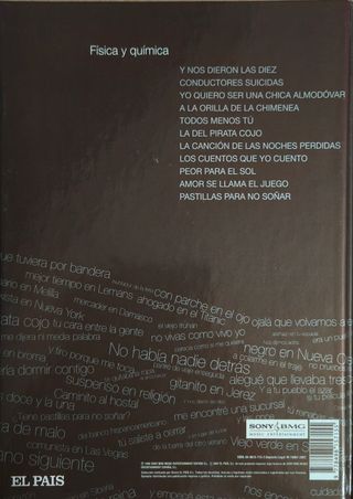 Sabina: Palabras hechas canciones. Física y químic