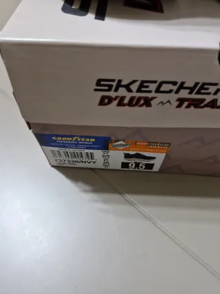 Zapatillas Skechers Hombre Azul y Blanco