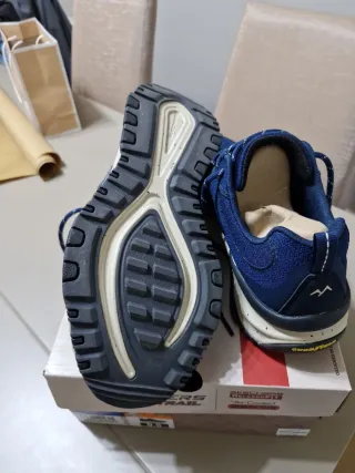 Zapatillas Skechers Hombre Azul y Blanco
