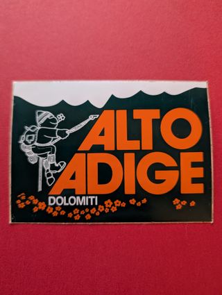 Sticker Vintage Alto Adige Dolomiti