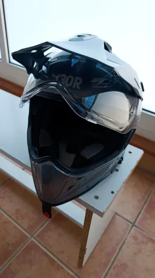 Casco Moto Trail 100R Gris Nuevo