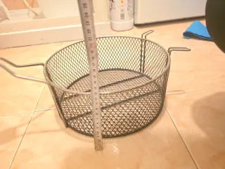Cesta freidora redonda con mango