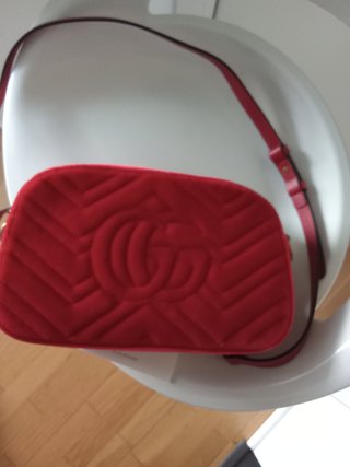 Bolso Gucci GG Marmont Terciopelo Rojo