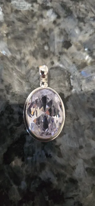 Pingente Prata Zircônia
