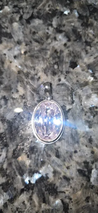 Pingente Prata Zircônia