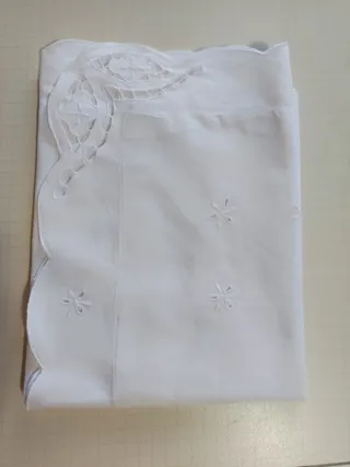 Coppia federe in cotone bianco