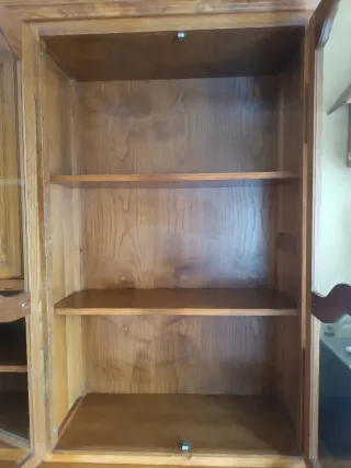 Mueble de salón de madera de castaño medida