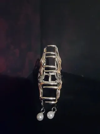 Pinza per capelli ragno con strass