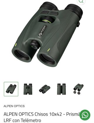 Alpen Optics Prismáticos 10x42 LRF Telémetro
