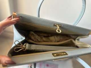 Borsa vera pelle con stampa cani