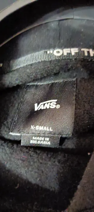 Felpa Vans ragazzo nera