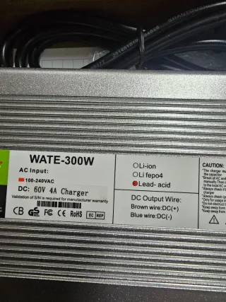 Cargador WATE 300W 60V 4A