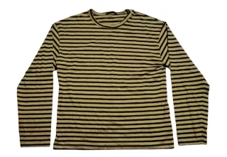 Camiseta Zara rayas beige y marrón S