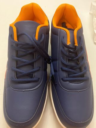 Botines azul y naranja talla 44