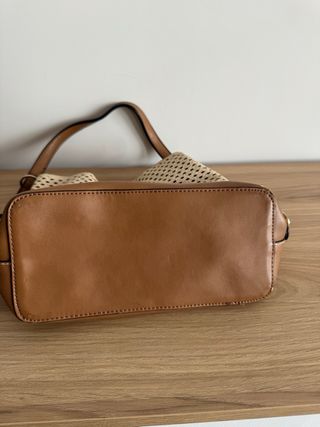 Bolso de mano dos tonos