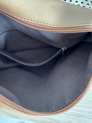 Bolso de mano dos tonos