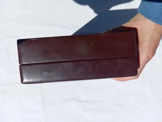 Caja joyero cigarrera vintage madera años retro