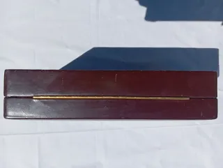 Caja joyero cigarrera vintage madera años retro