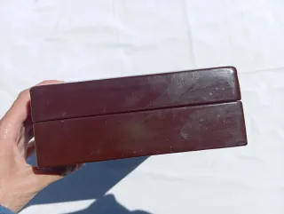 Caja joyero cigarrera vintage madera años retro