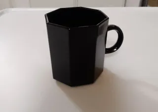 Set 6 Tazzine Caffè Arcoroc Nero Vintage Anni '70