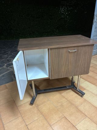 Mueble Vintage Coctelera con Espejo y Luz