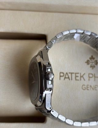 P P Nautilus Reloj Negro Plata Automatico Caja