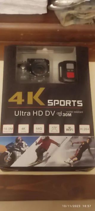 Cámara Deportiva 4K Sumergible WiFi