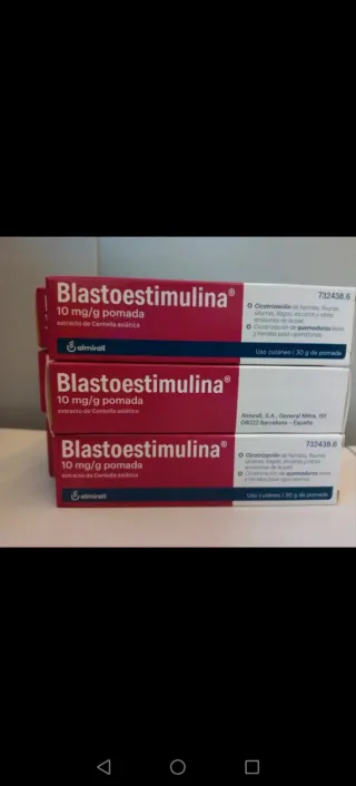 Lote 3 cremas Blastoestimulina Almirall