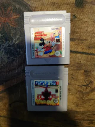 Mickey's Dangerous Chase & Choplifter Game Boy