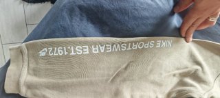 Felpa Nike beige/grigia