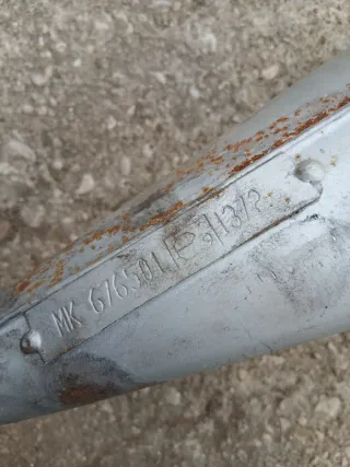 Tubo de escape 70cc plata