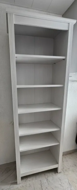 Estantería Blanca Madera Salón Comedor