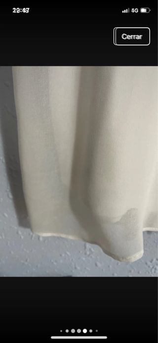 Blusa blanca con encaje