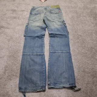 Y2k Jeans Hip-Hop Low Waist Cargo Wide Leg Slavato