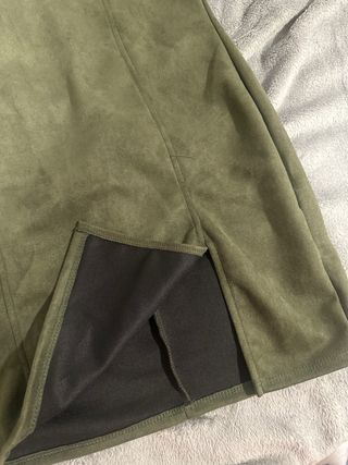 Vestido mini verde oliva