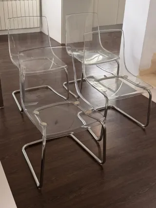 Set di 4 o 6 sedie in metacrilato Torsbi tobias