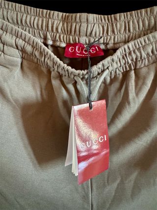 Shorts Gucci cotone beige