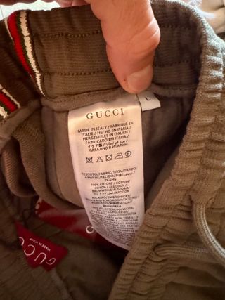 Shorts Gucci cotone beige