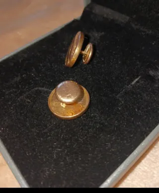 Gemelos Vintage Bañados en Oro