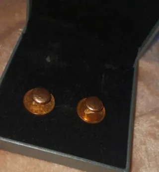 Gemelos Vintage Bañados en Oro