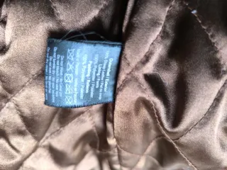 Chaquetón de piel marrón