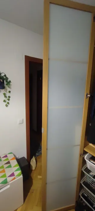 Puertas de armario Ikea madera y cristal