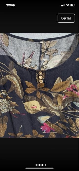 Vestido estampado floral sin mangas